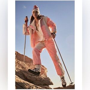 FP Movement by Free People Pink and White snow pants
